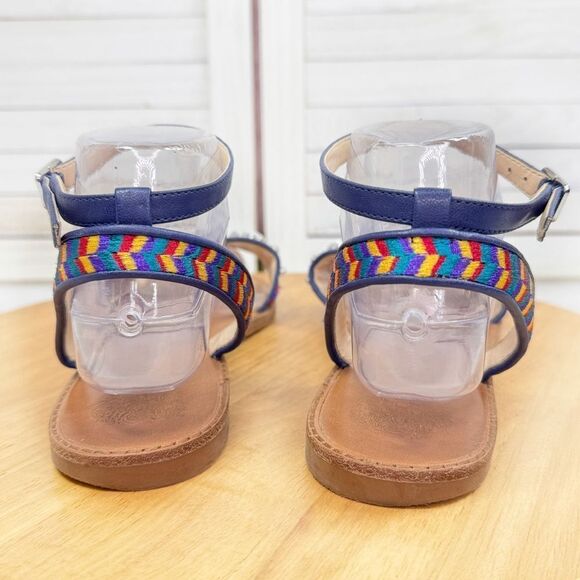 Vince Camuto Akitta Tribal Embroidered Rhinestone Ankle Strap Boho Sandals 9.5 - Picture 8 of 12